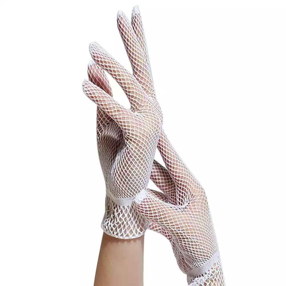 Women Summer Driving Fishnet Gloves - Picture 3 of 7